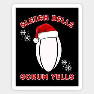 Christmas Rugby Funny Magnet